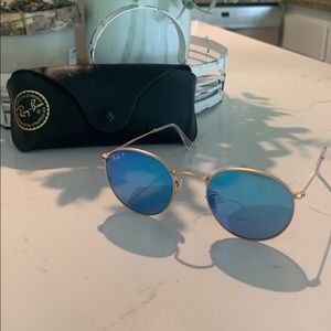 Rayban Round flash lenses